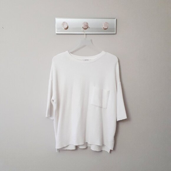 EUC Zara off-white soft-feel top, S - Picture 2 of 6